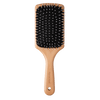 NATULIQUE Professional Paddle Brush with wooden handle and bristles for easy styling and detangling hair.