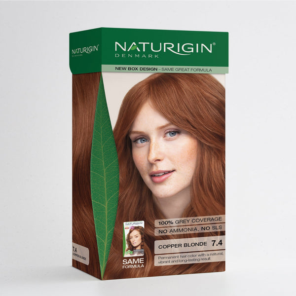 NATURIGIN MEDIUM BLONDE RED 7.4| AMMONIA-FREE NATURAL HAIR COLOUR