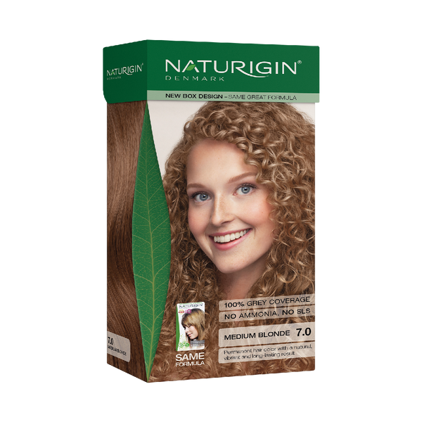 NATURIGIN MEDIUM BLONDE 7.0| AMMONIA-FREE NATURAL HAIR COLOUR