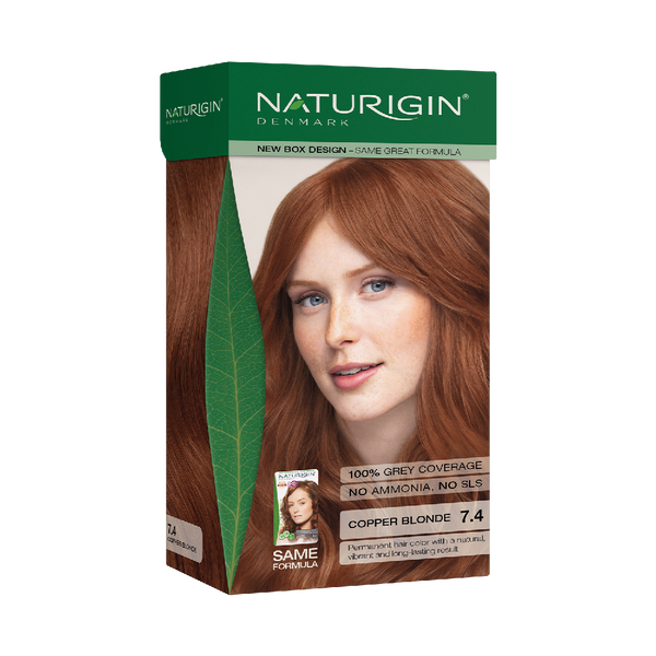NATURIGIN MEDIUM BLONDE RED 7.4| AMMONIA-FREE NATURAL HAIR COLOUR