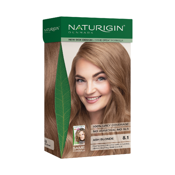 NATURIGIN LIGHT ASH BLONDE 8.1| AMMONIA-FREE NATURAL HAIR COLOUR
