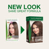 NATURIGIN Light Ash Brown 5.2 hair color packaging comparison showcasing new look and same great formula.
