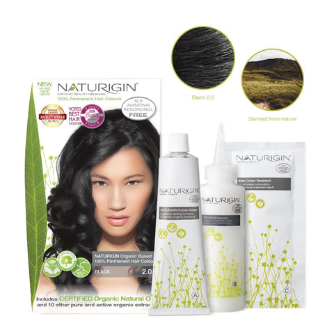 BLACK 2.0 HAIR COLOUR - Hair Colour by NATURIGIN - Ultra Green Life