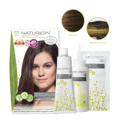 BROWN 4.0 HAIR COLOUR - Hair Colour by NATURIGIN - Ultra Green Life