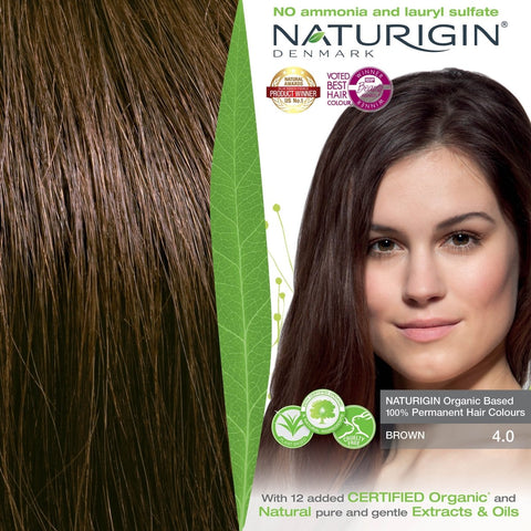 BROWN 4.0 HAIR COLOUR - Hair Colour by NATURIGIN - Ultra Green Life