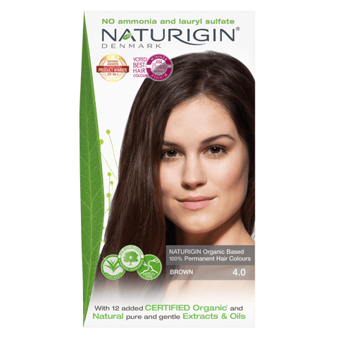 BROWN 4.0 HAIR COLOUR - Hair Colour by NATURIGIN - Ultra Green Life