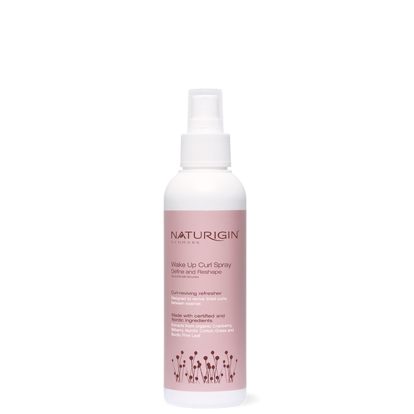 NATURIGIN Define and Reshape Wake Up Curl Spray bottle for bouncy, hydrating curls.